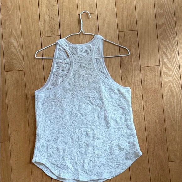 Wilfred White Lace-Textured Racerback Tank - Picture 5 of 6